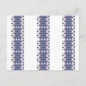 ブルー刺繍 ポストカード (正面)