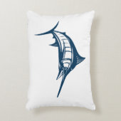 ブルー剣魚術  アクセントクッション (正面(垂直))