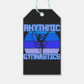 ブルー動揺してのリズム体操 ギフトタグ (正面)