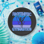 ブルー動揺してのリズム体操 ペーパープレート (パーティー)