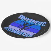 ブルー動揺してのリズム体操 ペーパープレート (アングル)