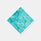 ブルー動揺してバラコラージュ スタンダードカクテルナプキン (角)
