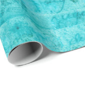 ブルー動揺してバラコラージュ ラッピングペーパー (ロールコーナー)