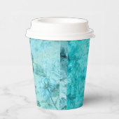 ブルー動揺してバラコラージュ 紙コップ (右)