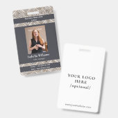 ブルー医療施設またはビジネスメンバーバッジ バッジ (表裏)