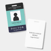 ブルー医療施設またはビジネスメンバーバッジ バッジ (正面＆裏面)