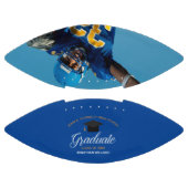 ブルー卒業カスタム学校2026卒業写真 アメリカンフットボール (パネル)