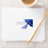 ブルー卒業キャップタッセル住所 シール (インサイチュ)