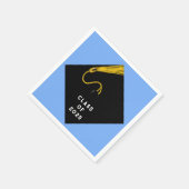 ブルー卒業パーティナプキンス スタンダードカクテルナプキン (角)