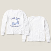 ブルー名門私立校風のケストライプのープcodシルエットボーイズ (デザイン 正面＆背面)