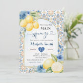 ブルー地中海のレモンメインスクイズシャワー 招待状 (スタンド正面)