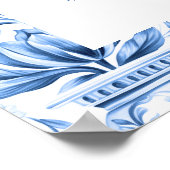 ブルー地中海のレ結婚モンのシーティングチャート ポスター (角)