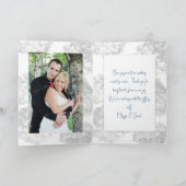 ブルー天国アジサイonステムサンキューノートカード サンキューカード (内部)