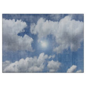 ブルー天国クラウド+アイディア カッティングボード (正面)