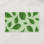 ブルー天国フローラ空白のエスコートカード プレイスカード (裏面)