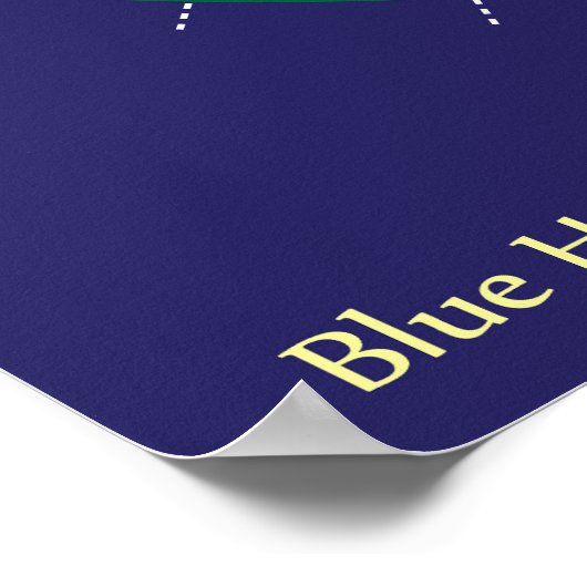 ブルー天国 ポスター (角)