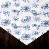 ブルー女性のカーボーイトイレチノワセリーオンパープルストライプズ 薄葉紙