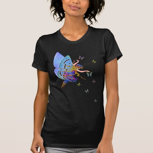 ブルー妖精の国Tシャツ Tシャツ (正面)