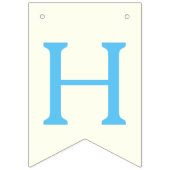 ブルー🐶子犬をテーマにした誕生日パーティー バンティングフラッグ (第2の旗)