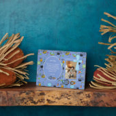 ブルー宇宙をテーマにしたBAUTIZO PHOTOバイブル聖句ギフト フォトプラーク (側面)