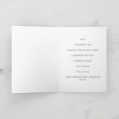 ブルー宇宙アクエリアス誕生日カード カード (内部)