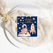 ブルー宇宙スターズ&宇宙飛行士子供の誕生日パーティー