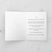 ブルー宇宙タウラス誕生日カード カード (内部)