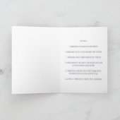 ブルー宇宙射手座誕生日カード カード (内部)