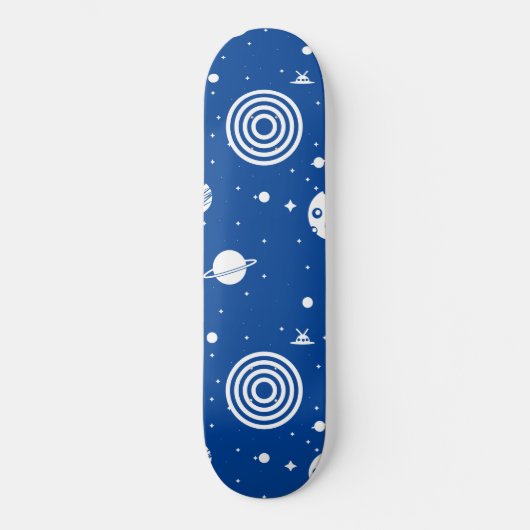 ブルー宇宙物 スケートボード (正面)