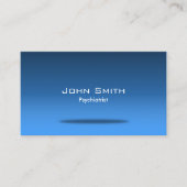 ブルー宇宙精神科医名刺 名刺 (正面)