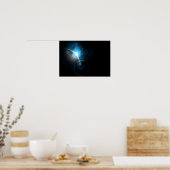 ブルー宇宙 ポスター (キッチン)