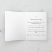 ブルー宇宙《星座》乙女座誕生日カード カード (内部)