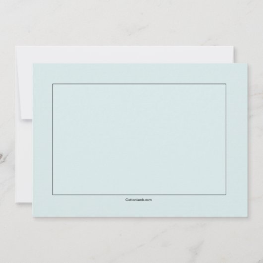 ブルー宗教招待状 招待状 (裏面)