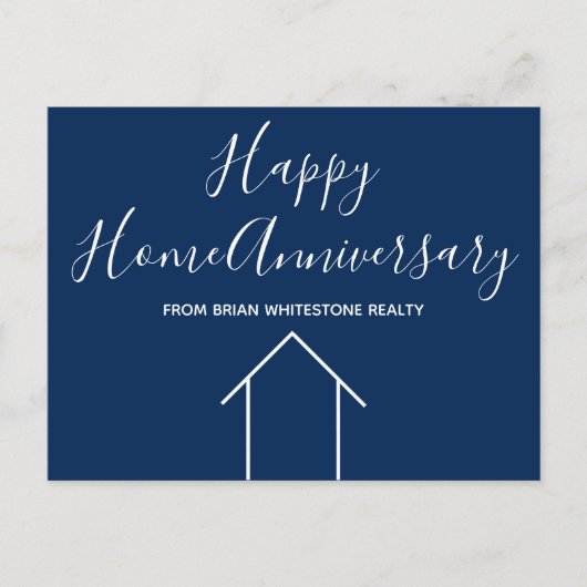 ブルー実在エステートカンパニーカスタムマーケティング ポストカード (正面)