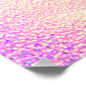 ブルー実在ピンクの緑の色のホログラフィックテクスチャ ポスター (角)