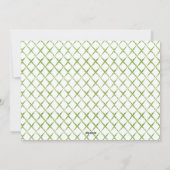 ブルー家紋シトラスガーランドクリスマスフォト シーズンカード (裏面)