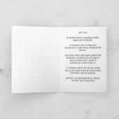 ブルー山羊座サイン誕生日カード カード (内部)