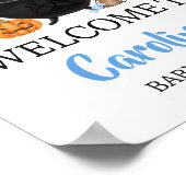 ブルー幽霊ハロウィーンベビーはブルーイング歓迎 ポスター (角)