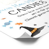 ブルー幽霊ハロウィーン推測ゲームの数 ポスター (角)