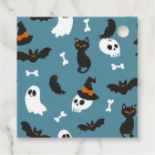 ブルー幽霊ハロウィーン誕生日パーティーありがとう フェイバータグ (裏面)