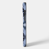 ブルー幾何学模様レトロスタイル Case-Mate iPhoneケース (裏面 / 左)