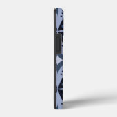 ブルー幾何学模様レトロスタイル Case-Mate iPhoneケース (裏面 / 右)