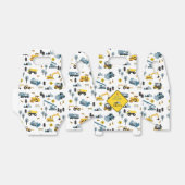 ブルー建築トラック&サイトテーマ誕生日 フェイバーボックス (折り畳みなし)