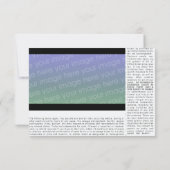 ブルー引っ越し祝いパーティーコンサートチケット 招待状 (裏面)