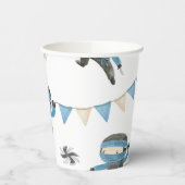 ブルー忍者パーティー紙カップ 紙コップ (左)