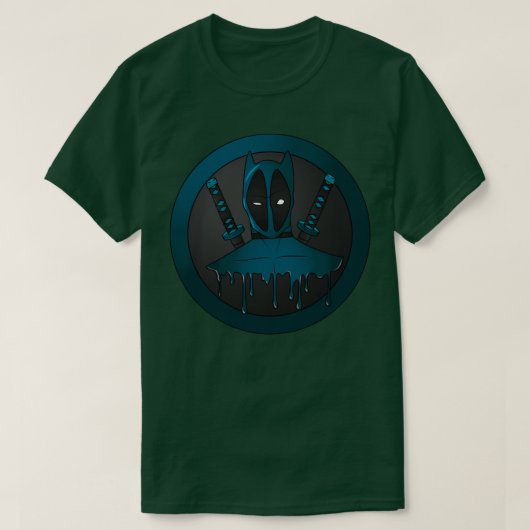 ブルー忍者 Tシャツ (デザイン正面)