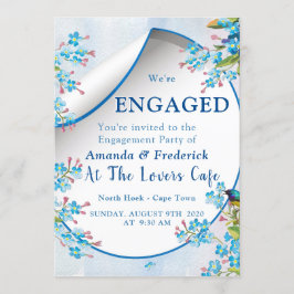 ブルー忘れメ・ノー婚約 招待状