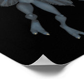 ブルー怖いゴブリンのハロウィーン ポスター (角)