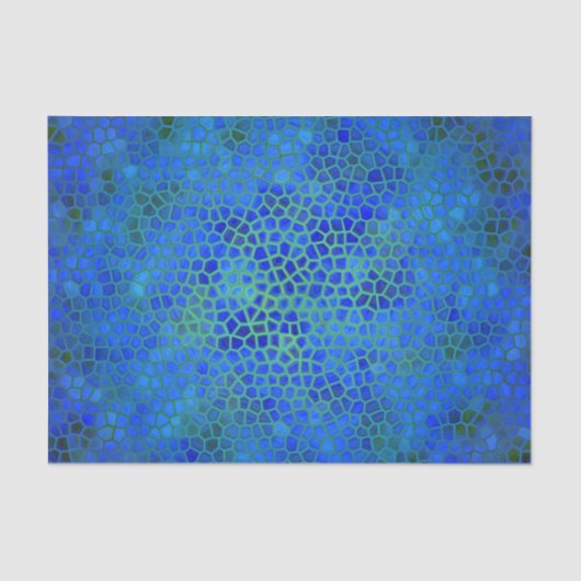 ブルー恐竜の隠れティッシュペーパー 薄葉紙 (正面)