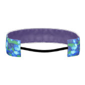 ブルー抽象デザインヘッドバンド アスレチックヘッドバンド (裏面)